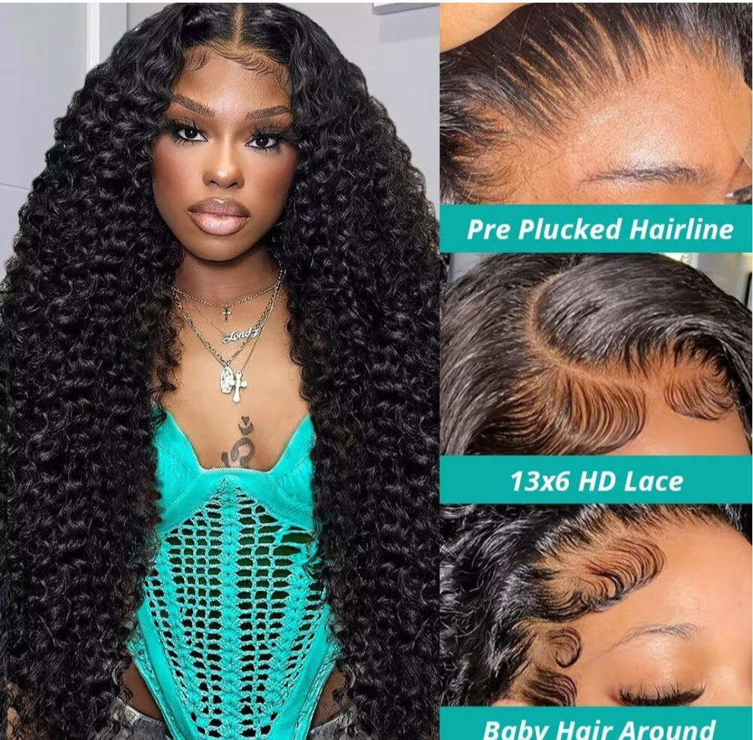 Glueless Curly(human hair)